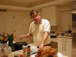 Grampa C says "Turkey is ready for feastin' - let's eat!"