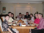 "HAPPY THANKSGIVING!" from Adam, Charly1, Kim, Paige, Tara, Charly2, Kate, Nan & Steve!  (Peanut, Becky & Penny too!)