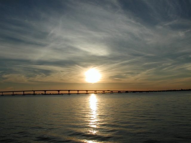 After the boatride, we watched the sunset...