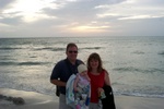 Paige, dad & mom - Naples Beach.