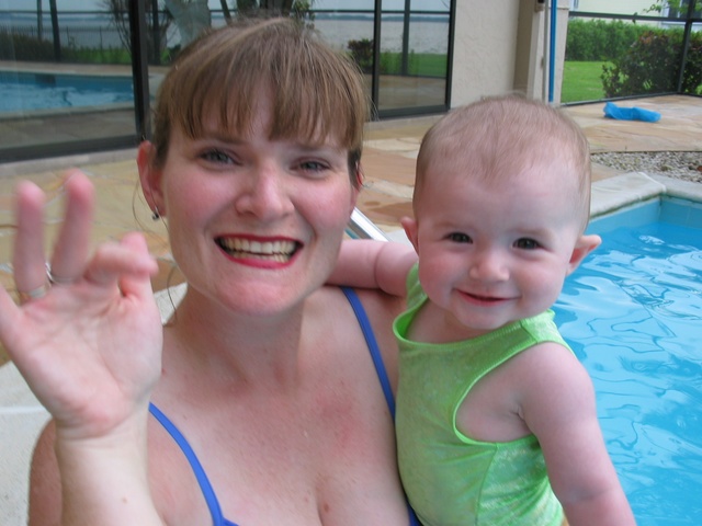 "Bye bye Florida warmth!" Paige-E and Mommy say a couple of days before we began our trip northbound.