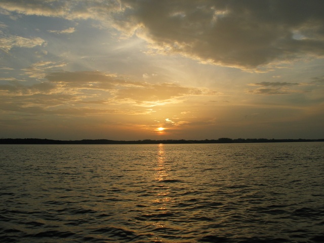 Tonight's sunset from the boat...