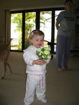 I love flowers and mom has shown me how to sniff them (without hurting them). :)