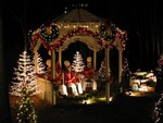 The band in the gazebo.