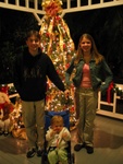 Uncle Adam, Paige-E and Aunt Kate on Edison's porch.