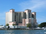 ...on our way around the back of Fort Myers Beach, we spot the brand new hotel they are just finishing.