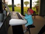 Here I am working the keys.