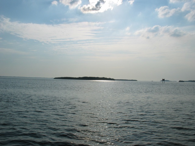 Off in the distance on the left is Sanibel causeway, we're almost there!