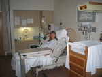 Here we are after arriving at the Cape Coral Hospital at 6:45am, Tara got her IV with pitocin started at 7:15am.