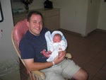 Daddy & Josie, just chillin' in the rocking chair.