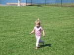 Paige enjoying a run on a beautiful February day.