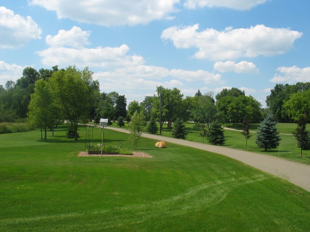 A view of our old yard, and Drew & Marilyn's. ;)