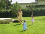 Mommy, JoJo and Paige enjoying the beautiful day.