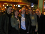 Here's cousin Chris, Grammy K (as Paige & Josie call her!), Cousin Jennifer, Cousin Andrea and Cousin Miriam.