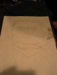 Cousin Jon drew a picture of Adam.