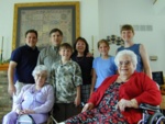 July 9, 2000 - Charly 1's Birthday at Char & Tara's house.  Grandma C is in purple; her sister (who passed away in 2004) Virginia's in red.