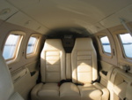 Here's a view of the back - quite luxurious for a single engine 6 seater!