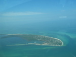 Here's Upper Captiva, and if you look closely, you'll see the grass airstrip across the island.