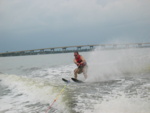 I was zig-zagging in and out of the crab traps buoys - that rocked!