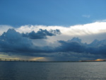 ...thunderstorm cluster pumping out the rain over Cape Coral/Pine Island...