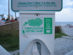 It's the Butt Bag system, only here at Fort Myers Beach.  Make sure you pull the butt bag out, and THEN down...