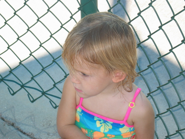 Josie decided the walk there was too much - so she sat in the shade.