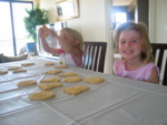 Yeah!  We're going to frost & put sprinkles on cookies!