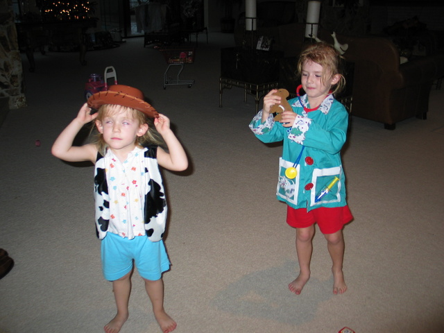 Merry Christmas from Cowgirl Josie, and Veterinarian Paige!