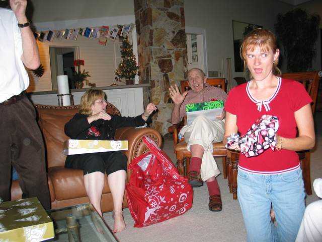 It's Gramma Marty, Great Papa (waving at you) and Tara!