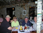 Aunt Linda took a shot of us after we had a delicious lunch, and Key Lime Pie for dessert!  (YUM!)