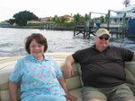 Papa Mike enjoying the trip on our way out to the channel.