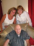 Gramps with his two daughters!  Aww!
