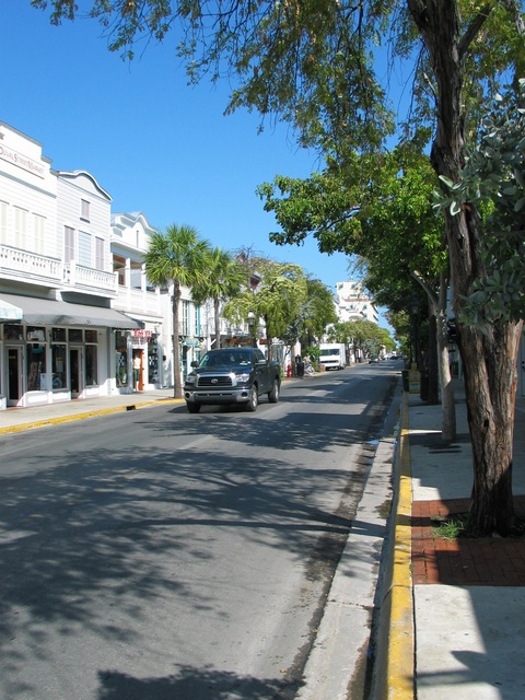 A look north on Duval Street early Saturday morning (and by early we mean 10:30am).