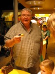 Once we arrived in the Orlando area, we dropped off our bags and hit Disney Marketplace!  Here is Papa Mike at the Lego Store!