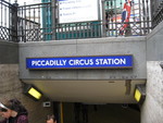 Our first journey into the Underground - I couldn't believe how far underground the Underground was!   (Aside from the Circle Line, which you could see the sky most of the time, the rest of the Underground lines were at least 200 feet underground).