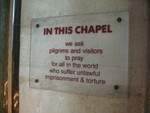 A sign in the Canterbury Cathedral.