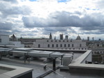 Here's a view from our room the Grand at Trafalgar Square - you can see Big Ben & Westminster Abbey if you look. 