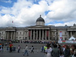 Within 5 minutes from the Grand, we're at Trafalgar Square, and here's the National Gallery!