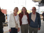 Aunt Molly, Melanie, and Uncle David - 4 and half hours seemed to whip right on by! :)  