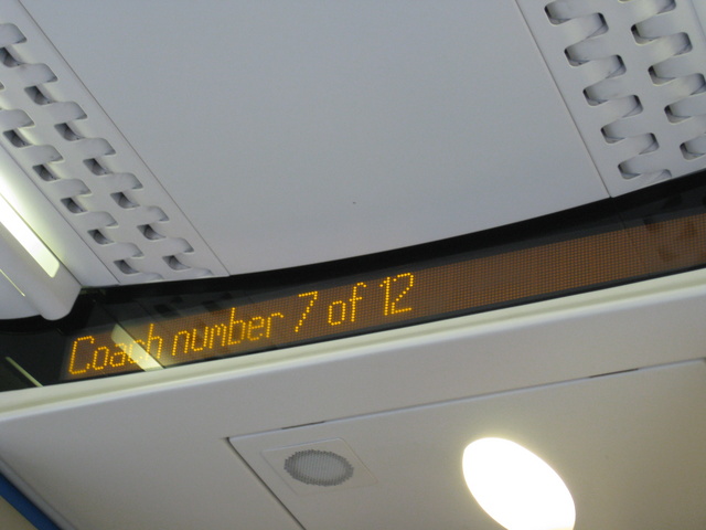 We're on the train to Canterbury, we took off at about 9am from London.  It's a little over an hour.   Interestly, our train split in two on the way, and you had to assure you were in cars 1 through 8 if you were going to Canterbury!