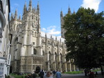 Here's a good shot of the Canterbury Cathedral.