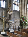 A view of one of the memorials in the Cathedral.