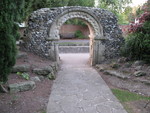 At various points around town, you'd see remnants of the city wall...  In this case a doorway!