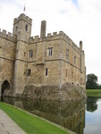 ...a cool look at this wing of the castle completely surrounded by water (in the back, if you look closely you'll see a small part of the golf course!)