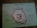 After exploring the lighthouse and the chapel, we headed into Dover Castle.   Here's a map of the Keep Yard.