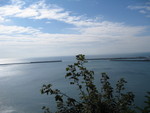 Now that was definitely a workout, but we had been used to walking 3 to 12 miles a day, so it wasn't too bad once it was over...  Plus the views were amazing, here's a bay leading out to the English Channel.