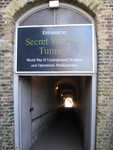 Turn around and whola, to the Secret Wartime Tunnels (which aren't so secret now!)