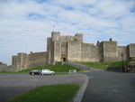 As you walk inland, Dover Castle appears.