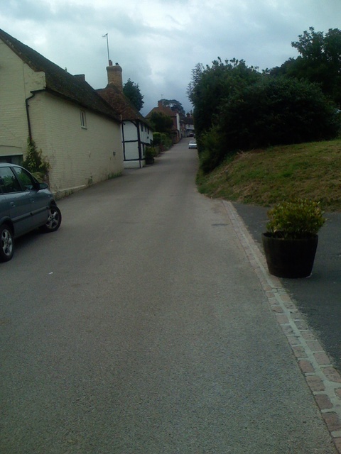 This is definitely on my list of favorite places - here's one of the three main roads into the village center.