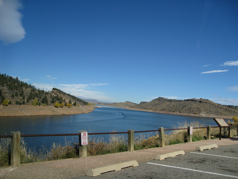 Today we decided to head up to the Horsetooth Mountain area!  On our way we stopped and checked out this boater cruisin' around...